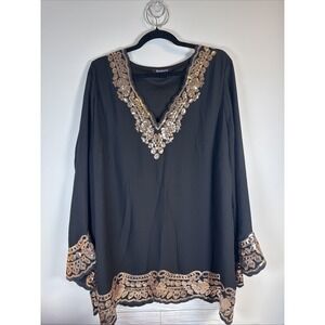 Roaman's Women's Plus Size 16w Sequin Tunic